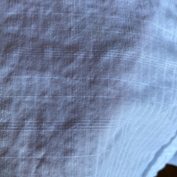 KAREN SCOTT PETITES 100% Semi-Sheer Cotton 3/4 Sleeve Button Down Shirt Large(P) - Picture 10 of 10